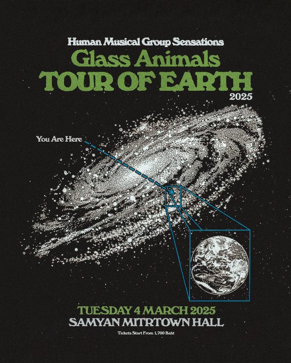 Human Musical Group Sensations GLASS ANIMALS: TOUR OF EARTH in Bangkok