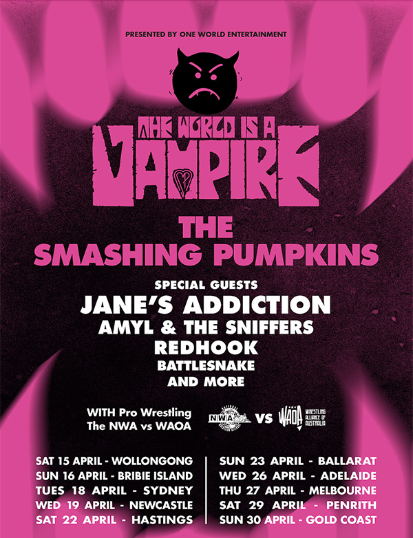 The Smashing Pumpkins 'The World Is A Vampire' Touring Australia 2023 Wollongong 澳洲巡演-卧龙岗演唱会