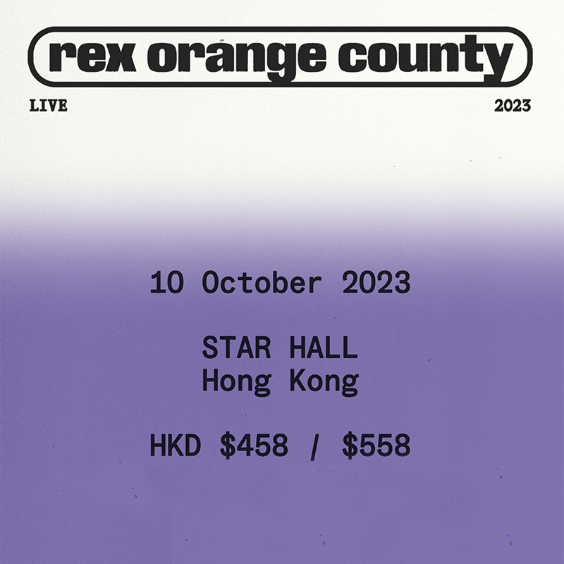 Rex Orange County Live in Asia 2023 Hong Kong 香港演唱会