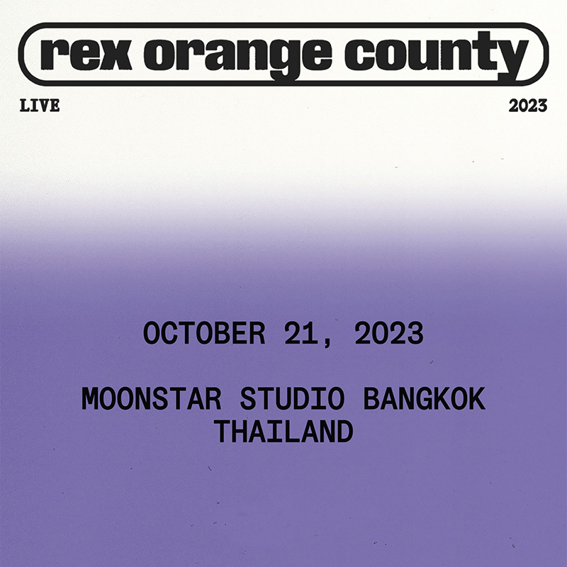 Rex Orange County Live in Asia 2023 Bangkok 泰国曼谷演唱会